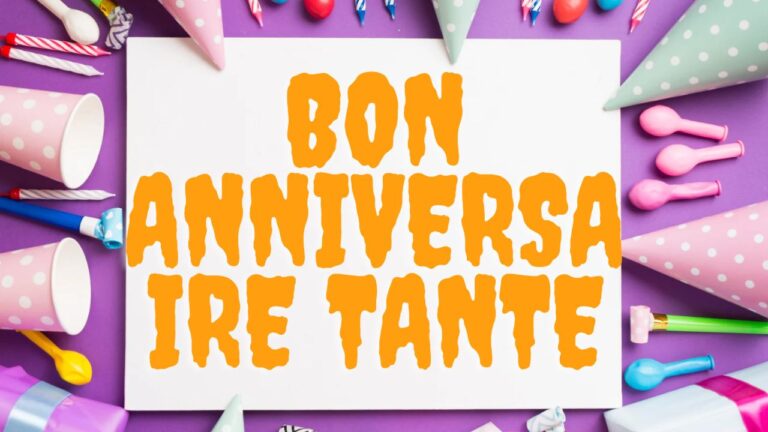Carte d'anniversaire colorée pour une tante avec un bon anniversaire tante et des éléments décoratifs
