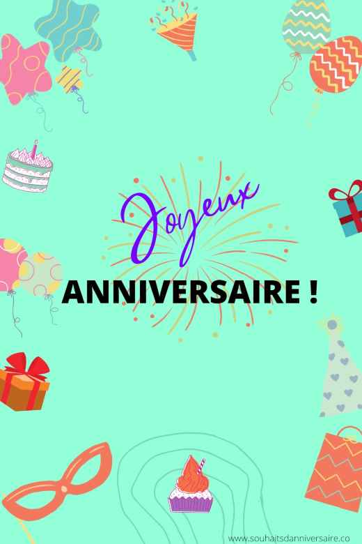 Une belle carte avec un fond coloré et des autocollants d'anniversaire pour un homme