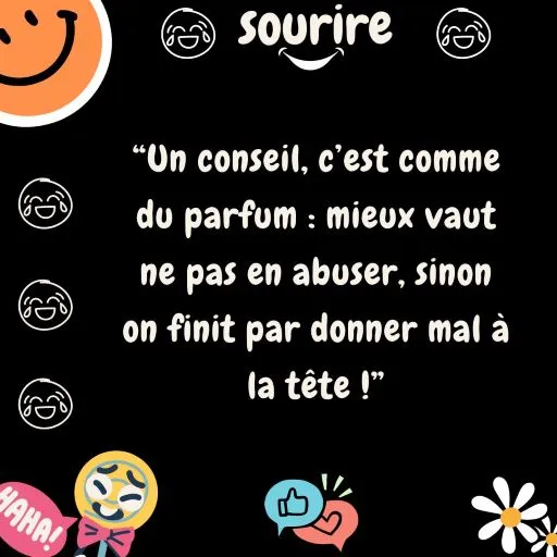 Sourire jaune emoji face à un conseil douteux