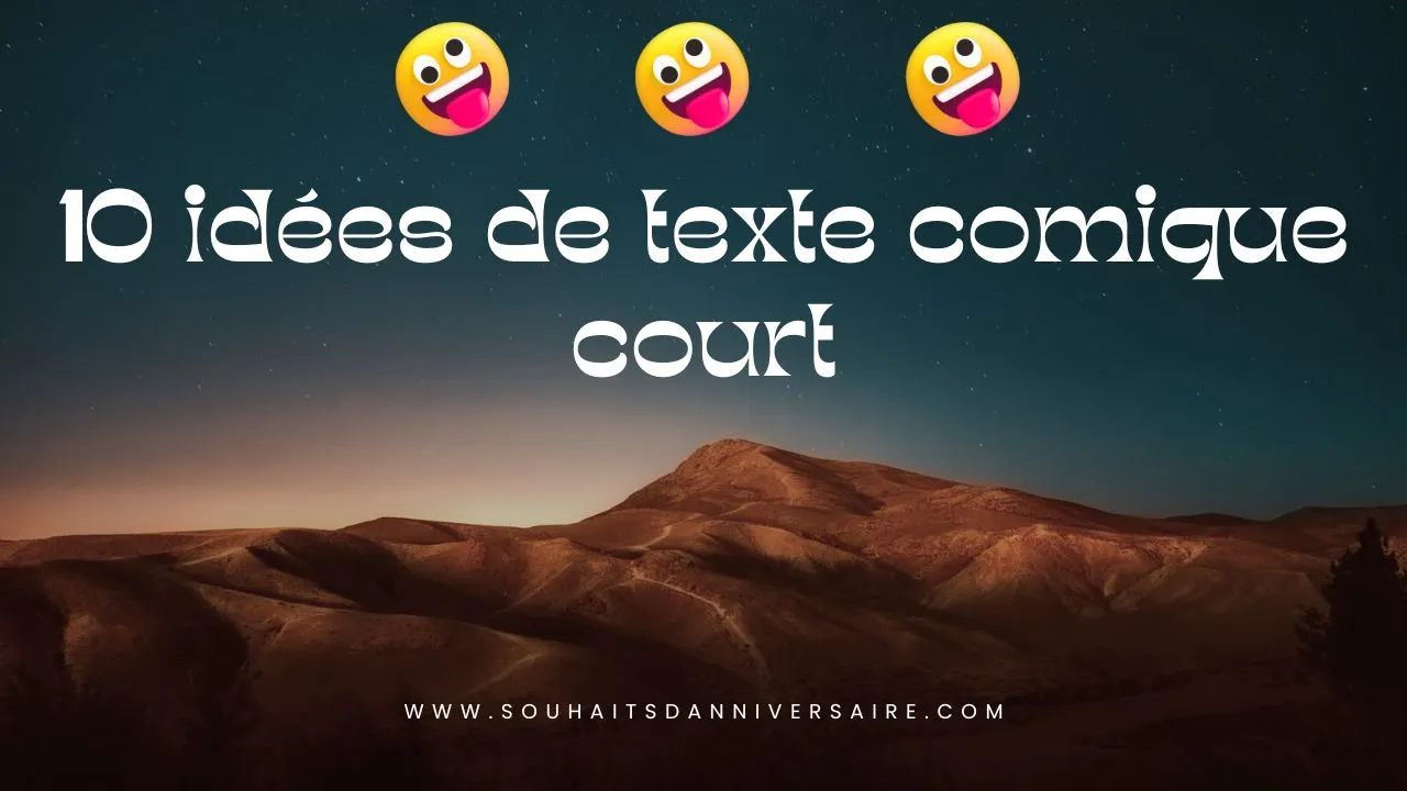 Emojis drôles de textes courts et comiques