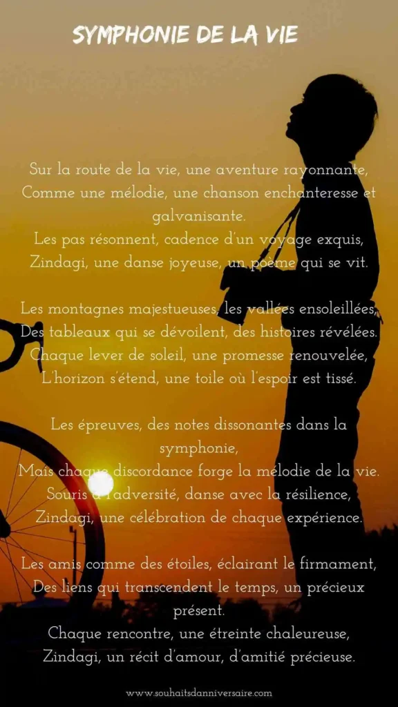 Symphonie de la vie - Un poème sur la vie