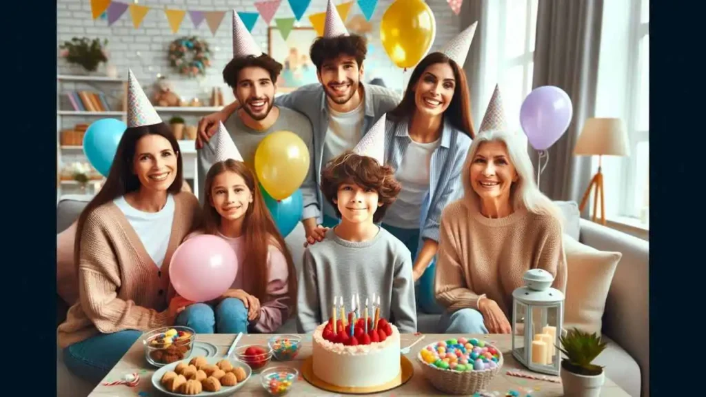 Une joyeuse fête d'anniversaire avec les cousins.