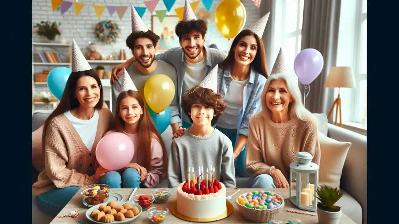 Une joyeuse fête d'anniversaire avec les cousins.